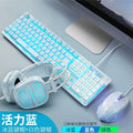 Manufacturer Ruyi Bird K59 gaming keyboard mouse headset three-piece suit usb desktop wired luminous keyboard and mouse suit