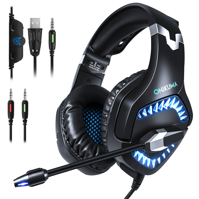 Cross-border explosion models ONIKUMA K1 game headset headset wired computer microphone headset with headset