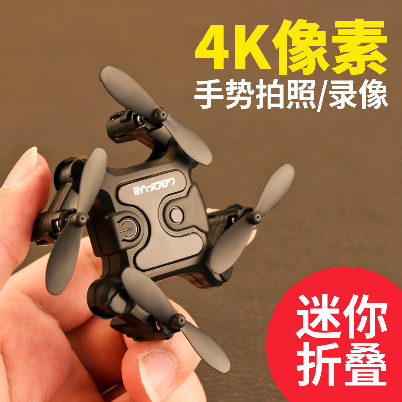 Cross-border dedicated to 4K mini folding drone WIFI remote control aircraft aerial photography fixed height quadcopter helicopter