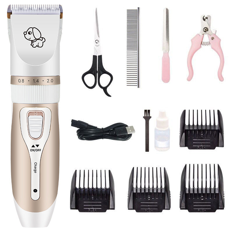 Factory direct professional pet hair clipper hair clipper for cats and pets does not hurt the skin rechargeable dog hair shaver