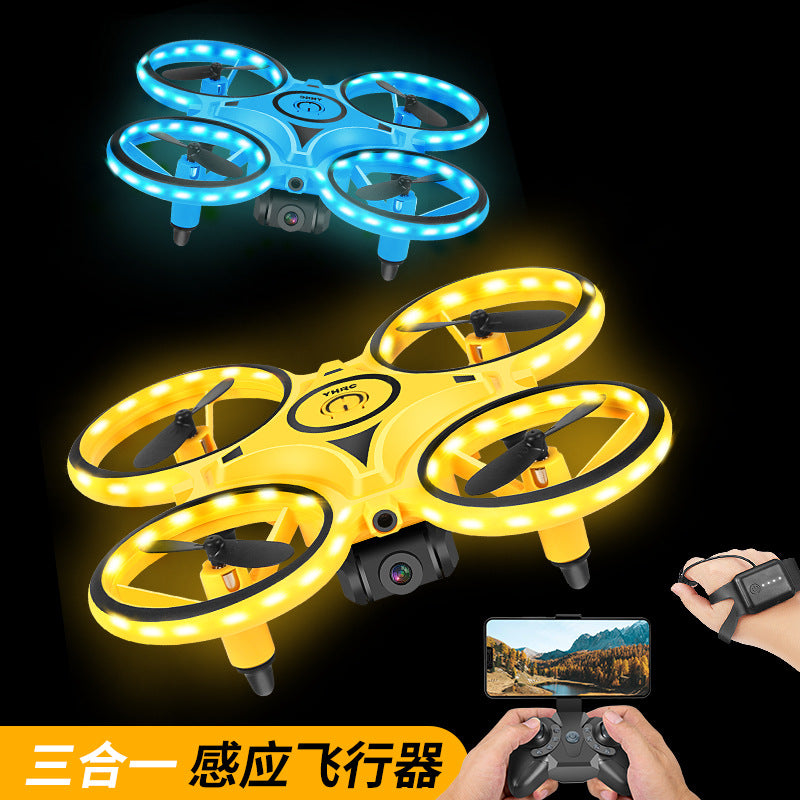 Aerial Douyin Net Red UFO Fall-resistant Watch Gesture Sensing Four-axis Remote Control Aircraft Drone Helicopter