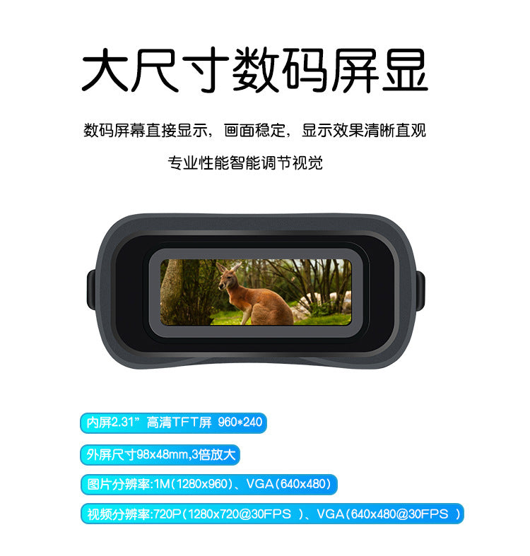 Binocular Night Vision Device High Magnification Binoculars Outdoor Night Photography Video Infrared Digital Night Vision Device