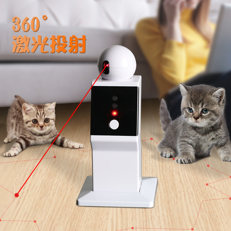 Explosive pet robot laser toy, funny cat, smart accompany with laser toy, self-hey cat toy