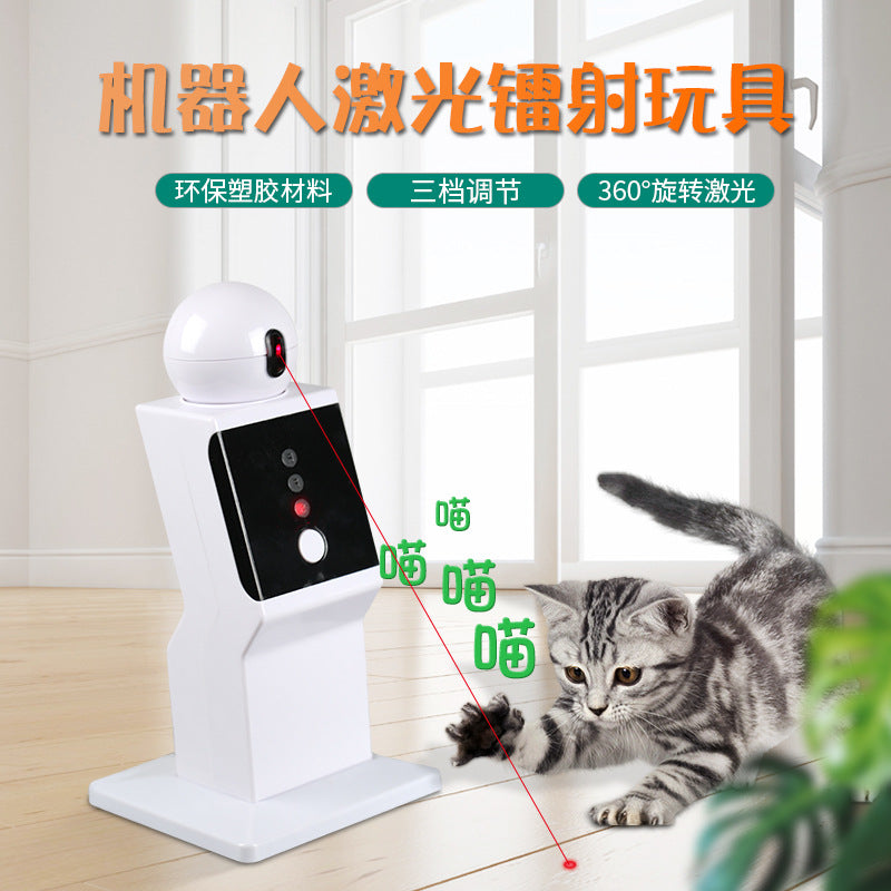 Explosive pet robot laser toy, funny cat, smart accompany with laser toy, self-hey cat toy