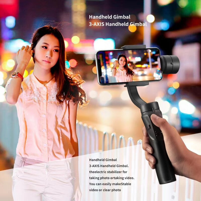 Cross-border explosive smart follow-up handheld gimbal F6 sports anti-shake three-axis video follow-up stabilizer