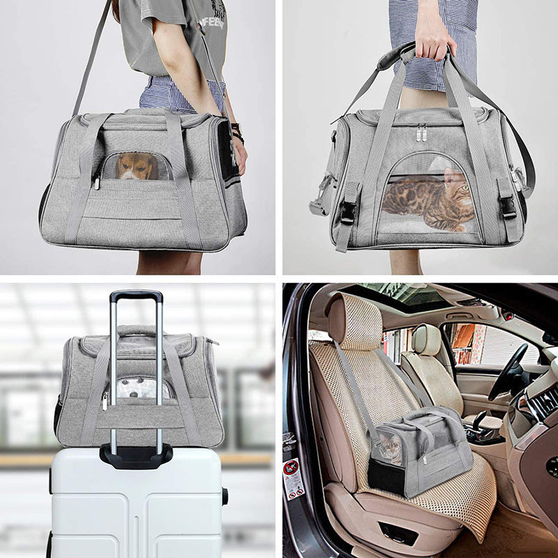 Pet Bag Portable Pet Backpack Dog Outing Bag Crossbody Pet Bag Amazon Hot Selling Pet Car Bag