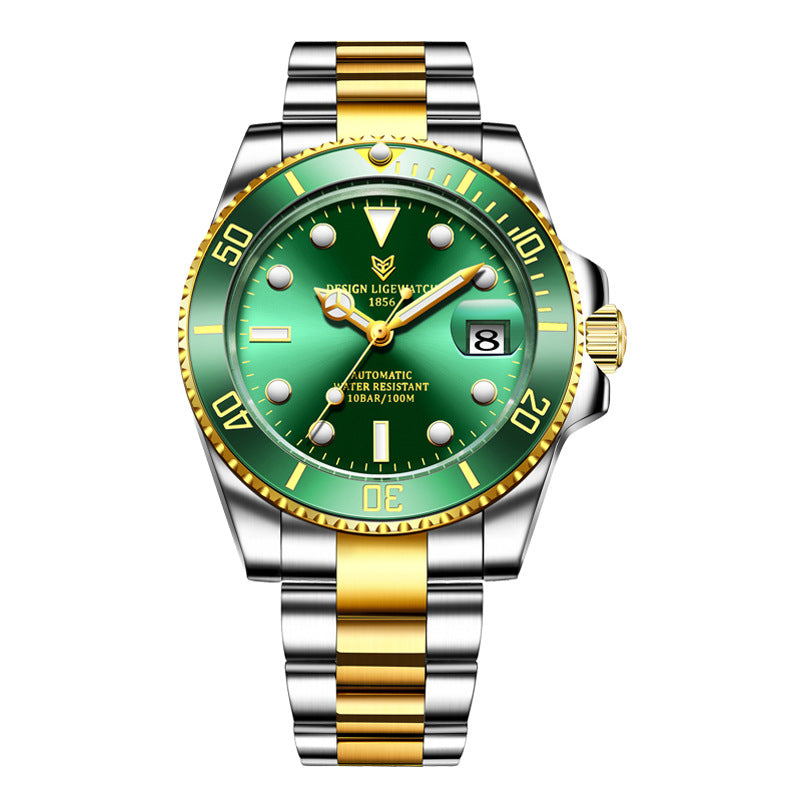 LIGE factory direct sale new waterproof multifunctional business mechanical watch