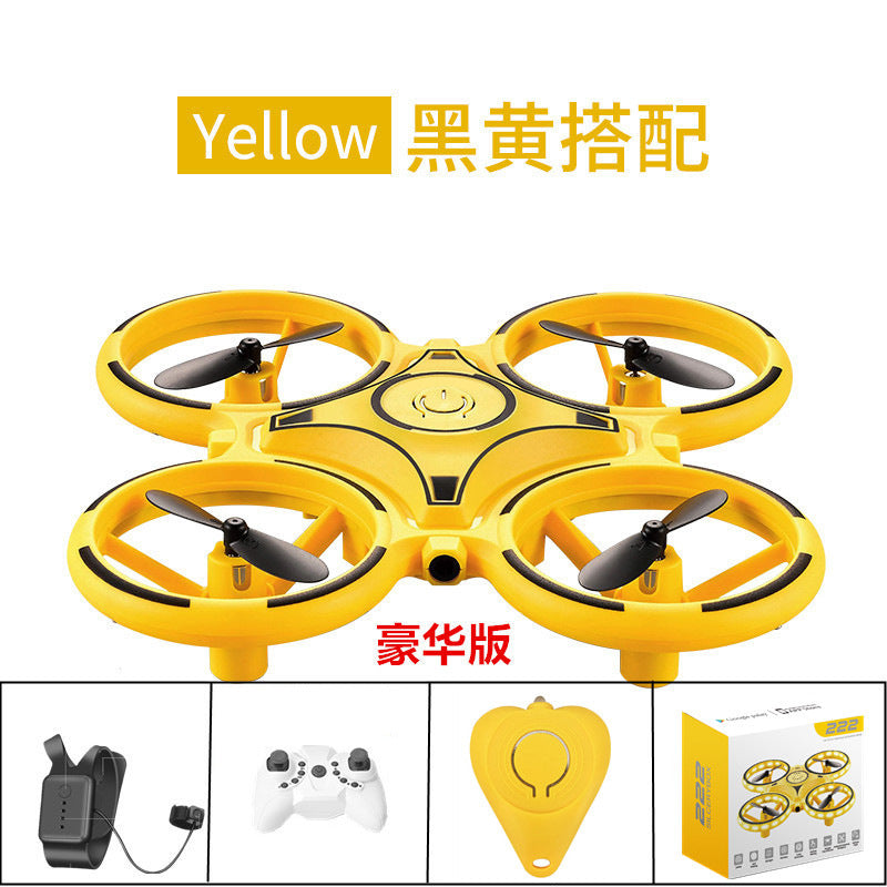 Aerial Douyin Net Red UFO Fall-resistant Watch Gesture Sensing Four-axis Remote Control Aircraft Drone Helicopter