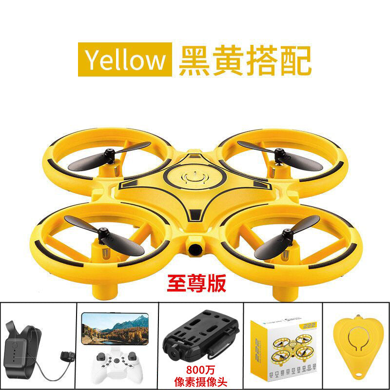 Aerial Douyin Net Red UFO Fall-resistant Watch Gesture Sensing Four-axis Remote Control Aircraft Drone Helicopter