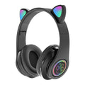 New head-mounted cat ear bluetooth headset B39 cat ear cute cat ear wireless headset LED flash light