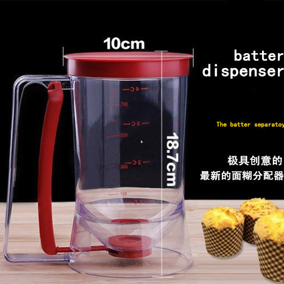 Batter dispenser cake batter evenly distributed Handheld DIY baking tool pancake cake separation blender