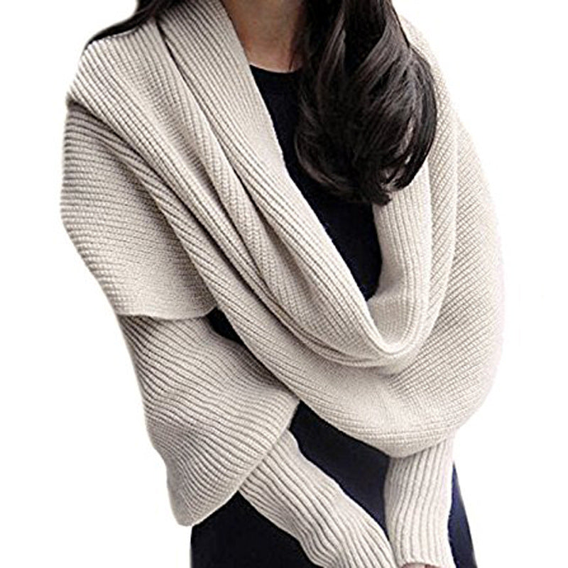 Foreign trade explosion models Classic fashion knitted scarf warm sleeves shawl factory direct sales