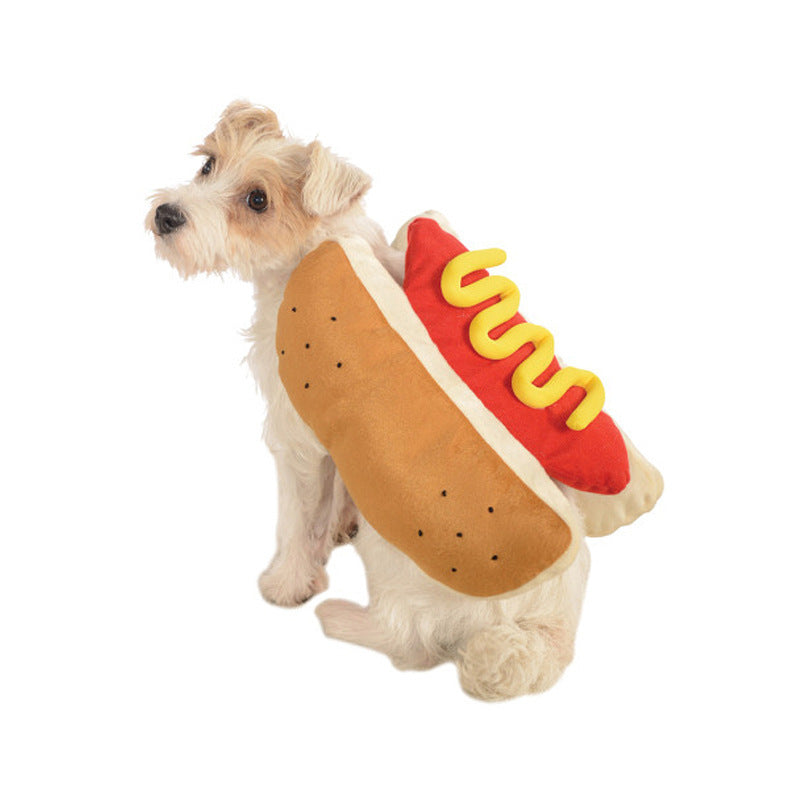 Pet Clothes Hot Dog Pet Clothing New Burger Cartoon Puppy Cat Pet Clothes Dog Clothes