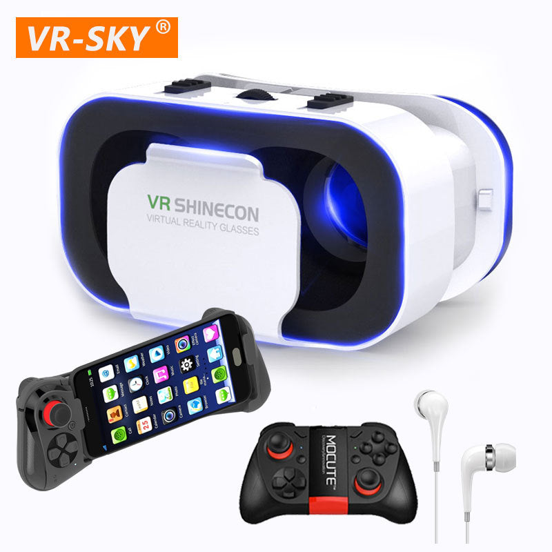 Cross-border wholesale vr glasses 3d virtual reality glasses lightweight portable box smart glasses product manufacturers