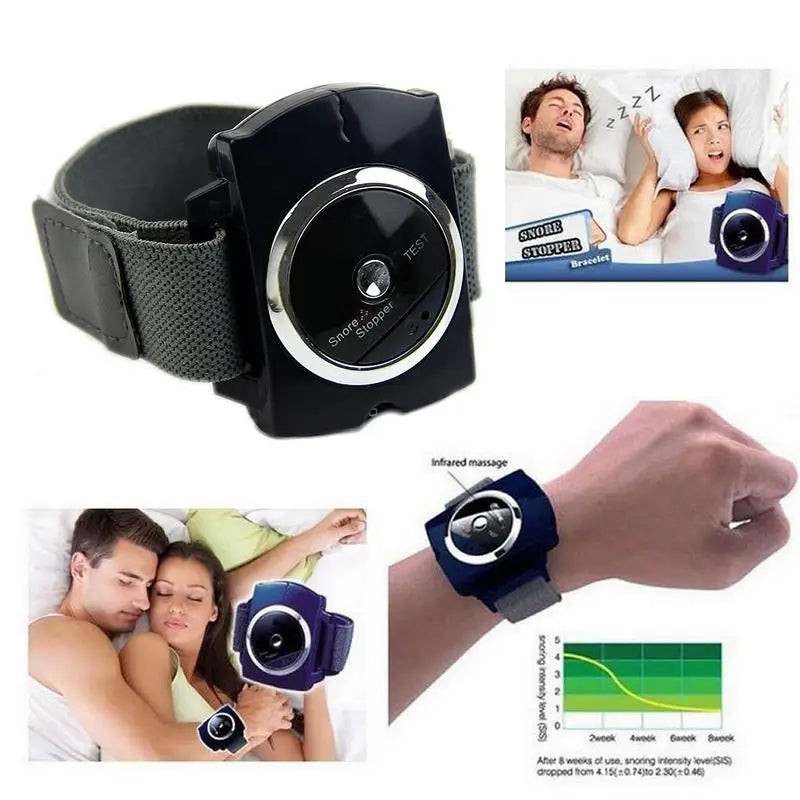 1pc Electronic Anti Snore Device Stop Snoring Biosensor Smart Snore Stopper Wristband Watch Sleeping Aid For Best Health Sleep