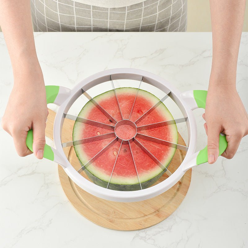 New watermelon cutting tool large watermelon cutter stainless steel cantaloupe splitter apple corer slicer manufacturer