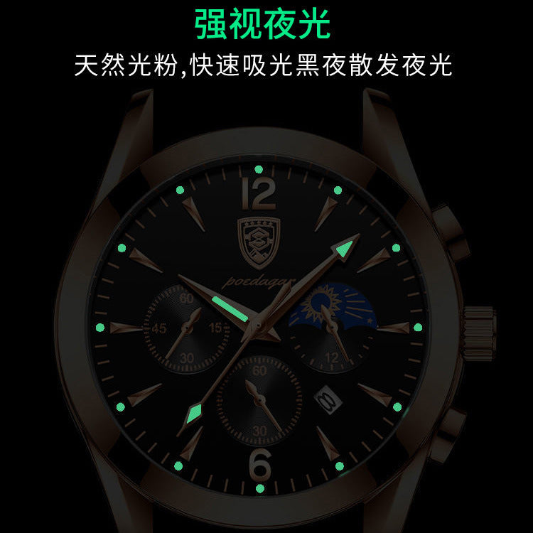 AliExpress cross-border foreign trade popular Swiss brand waterproof luminous men's watch student with calendar drop shipping