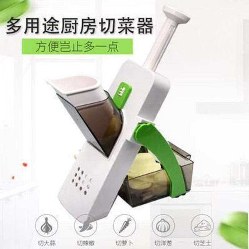 Cross-border multi-function vegetable cutter Adjustable grater artifact kitchen household vegetable and fruit slices and dicing artifact