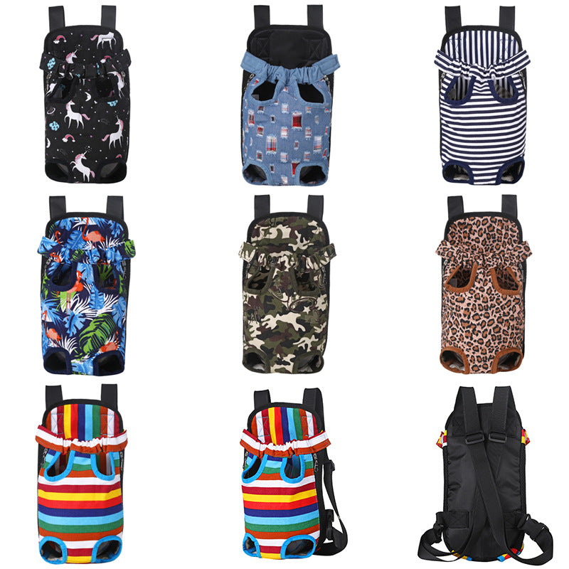 Manufacturers spot fashion breathable pet chest bag pet go out portable backpack dog backpack pet supplies