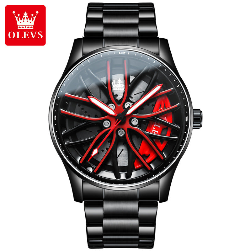 One piece drop shipping Oris brand watch trendy personality fashion waterproof luminous quartz watch men's watch men's watch