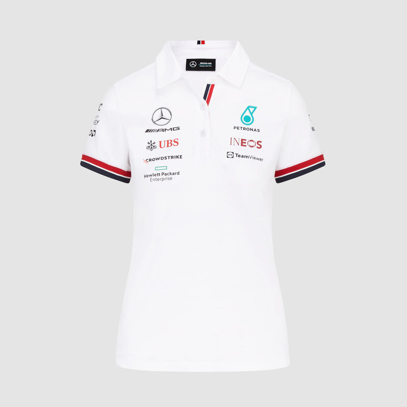 2022 Summer New Black and White Mercedes-Benz F1 Formula POLO Shirt Quick-drying, Breathable and Can be DIYed