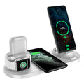 New Multifunctional 6-in-1 Wireless Charger for Apple Watch Headphones Mobile Phone Holder Wireless Fast Charge