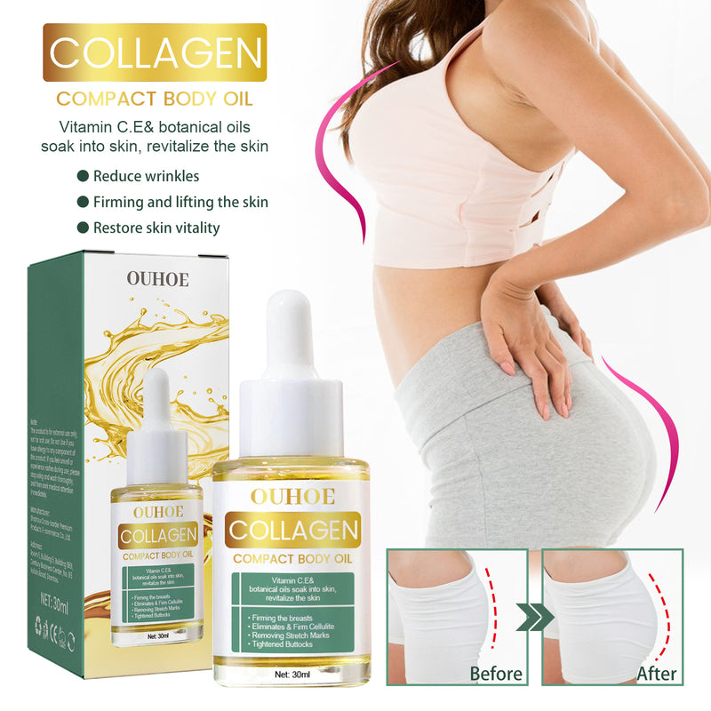 OUHOE collagen boosting body oil body slimming massage oil firming belly leg care oil