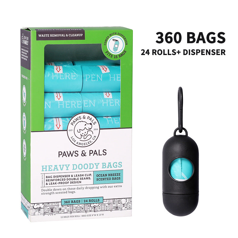 Cross-border new product dog poop bag poop picking bag dog dispenser environmentally friendly degradable poop picking bag car pet garbage bag