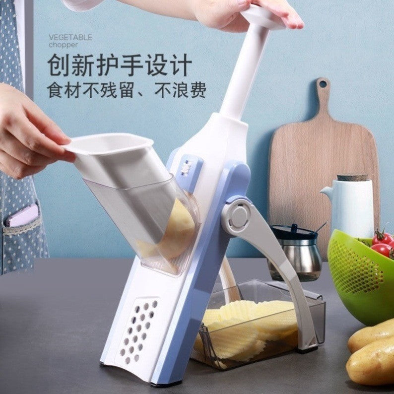 Cross-border multi-function vegetable cutter Adjustable grater artifact kitchen household vegetable and fruit slices and dicing artifact