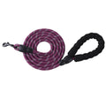 Pet supplies reflective traction rope multi-color nylon round rope large and medium-sized explosion-proof dog rope foam handle traction belt