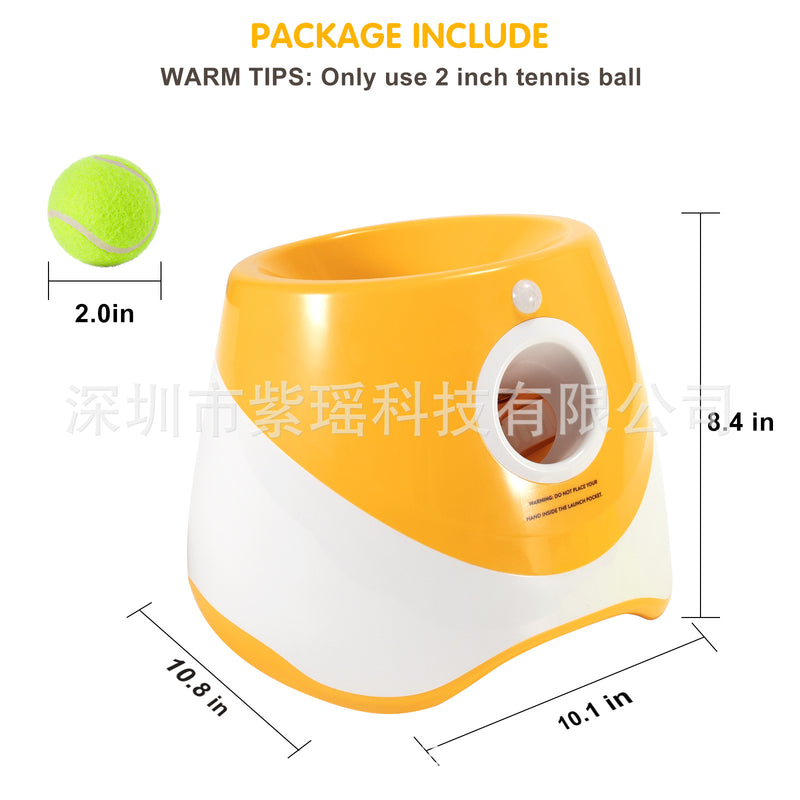 Ball throwing machine pet dog training automatic tennis ball outdoor three-speed adjustable distance dog walking interactive cat and dog toy device