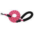 Pet supplies reflective traction rope multi-color nylon round rope large and medium-sized explosion-proof dog rope foam handle traction belt