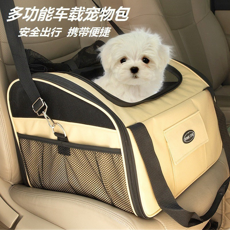 Cross-border popular car center control kennel dog kennel four seasons universal cat kennel supplies dog car mat pet car kennel manufacturer