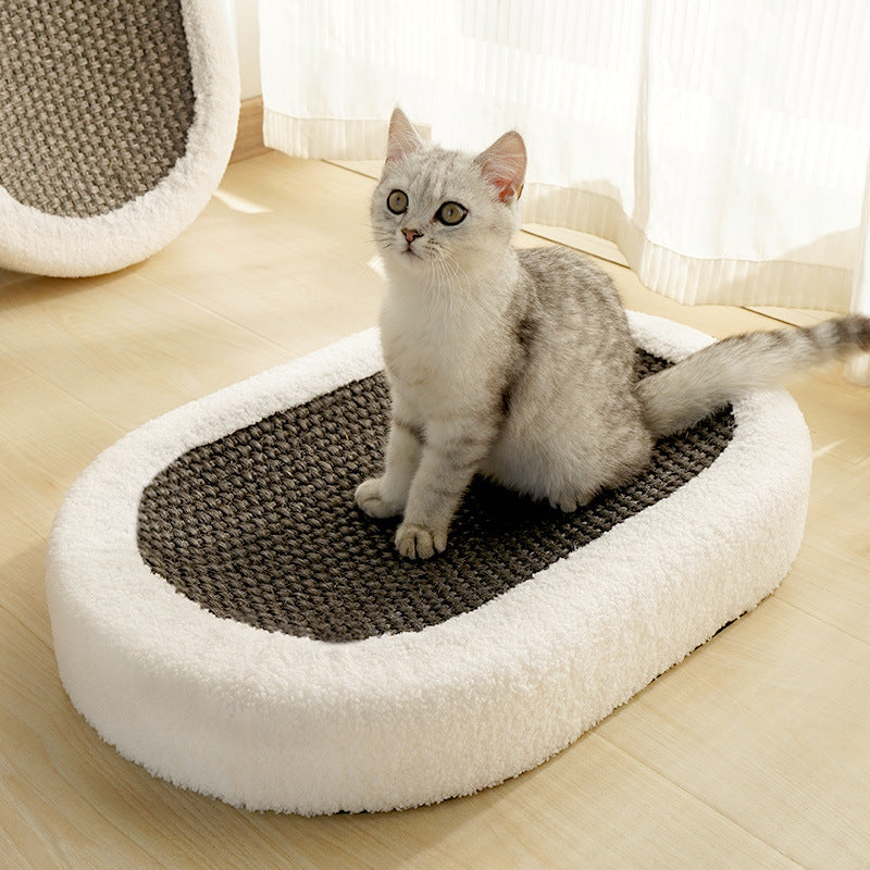 Cat scratching board wholesale enlarged oval cat scratching basin cat nest wear-resistant bowl type cat round claw basin cat toys pet supplies