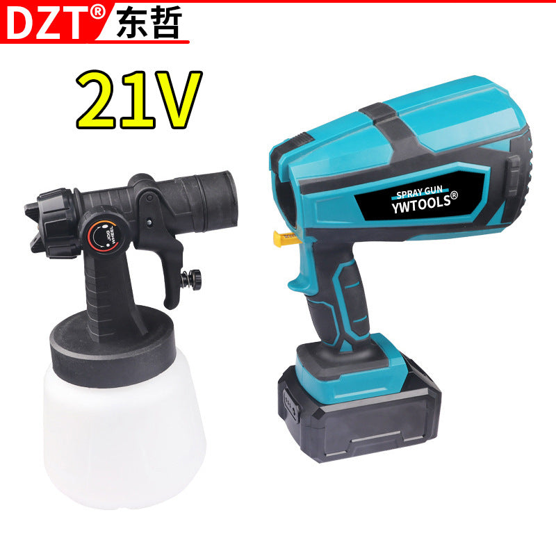 18V lithium battery spray gun rechargeable electric paint spray gun wireless paint latex paint spray tool portable spray gun