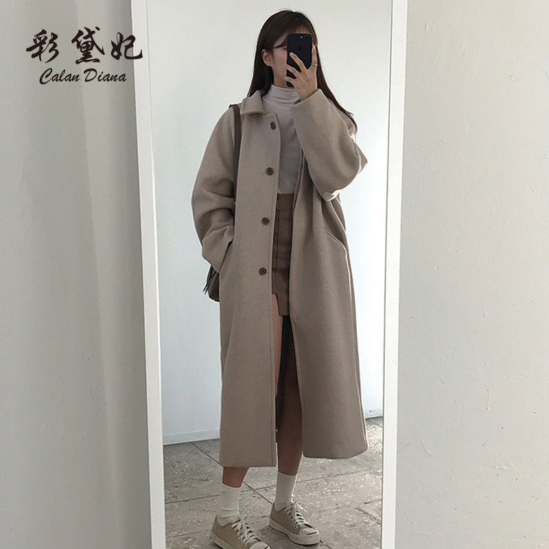 Quality 2021 Fall Amazon eBay AliExpress wish European and American Lapel Lapel Women's Woolen Jacket