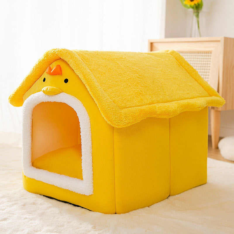 New cat nest rabbit door curtain four-season universal dog kennel for small and medium-sized dogs closed removable and washable dog bed pet kennel mat