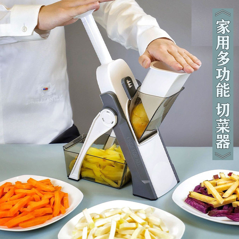 Cross-border multi-function vegetable cutter Adjustable grater artifact kitchen household vegetable and fruit slices and dicing artifact